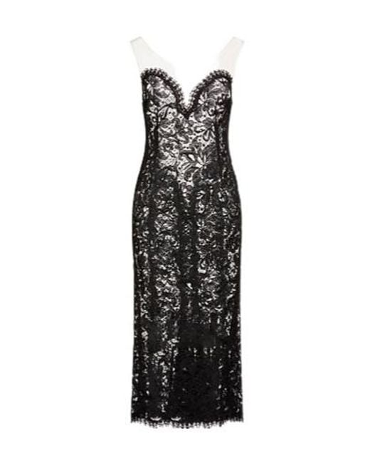 Dolce & Gabbana Black Two-Color Tight Dress