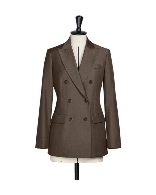 Max Mara Brown Long-Sleeved Suit Jacket