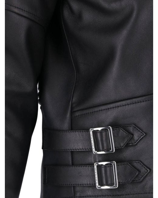 Givenchy Black Leather Biker Jacket for men
