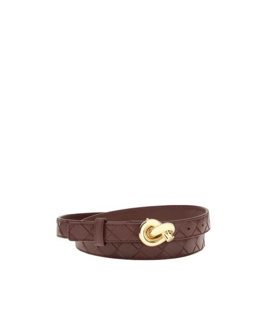 Bottega Veneta Brown Woven Belt