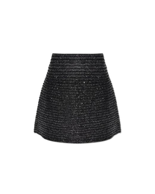Alaïa Black Sequin Skirt