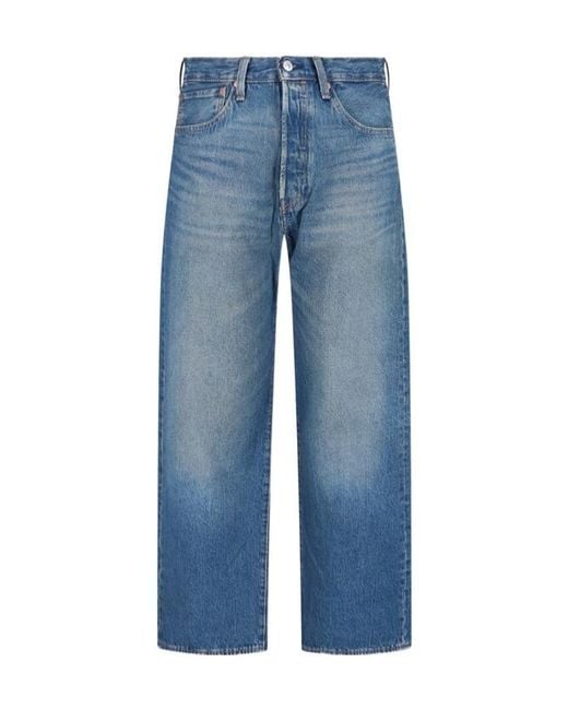 Levi's Blue 501 Loose Straight-Leg Jeans for men