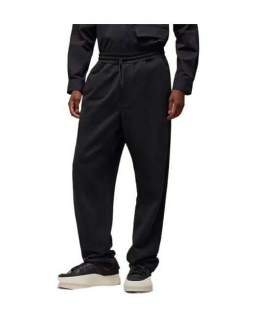Y-3 Black Ft Straight Drawstring Track Pants for men