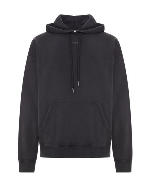 Off-White c/o Virgil Abloh Blue Swimming Face Skate Hoodie for men