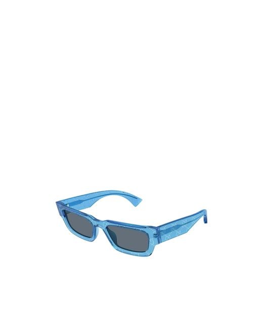 Gucci Blue Eyewear Rectangular Frame Sunglasses for men