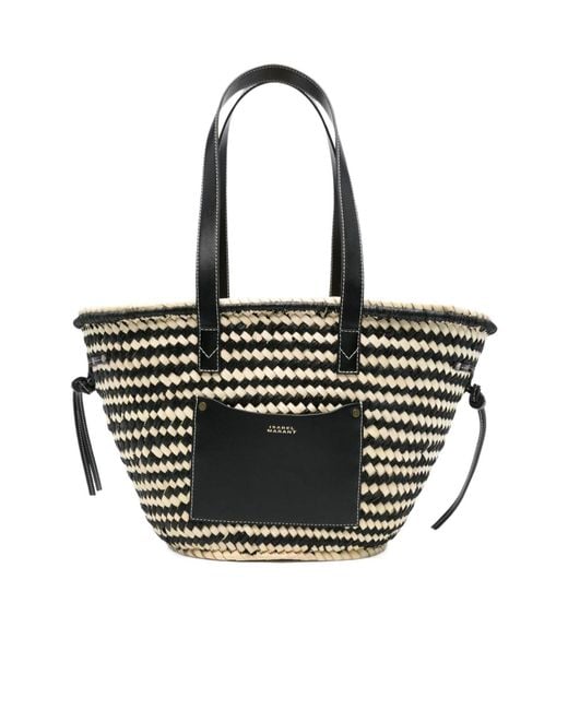 Isabel Marant Black Medium Cadix Top Handle Bag