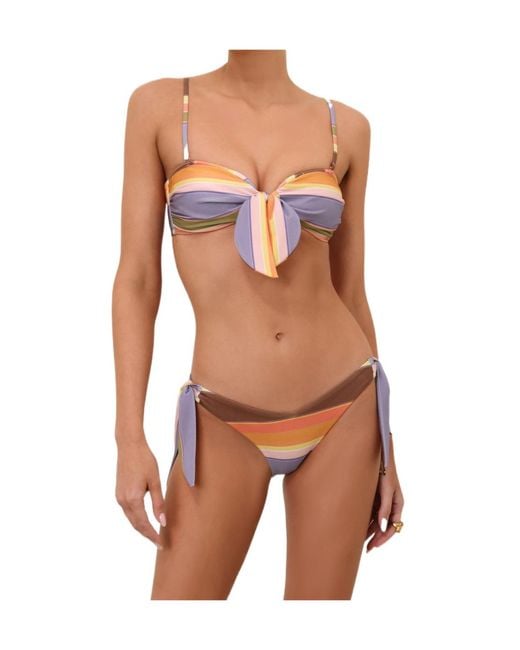 Zimmermann Blue Solstice Scarf Tie Bikini