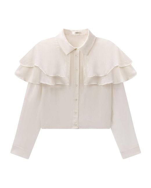 FRAME White Long Sleeve Shirt