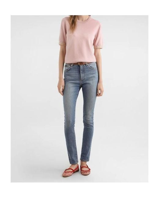 Dolce & Gabbana Blue Mid-Rise Skinny Jeans
