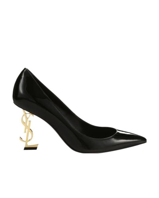 Saint Laurent Black Opyum Patent Leather Pumps