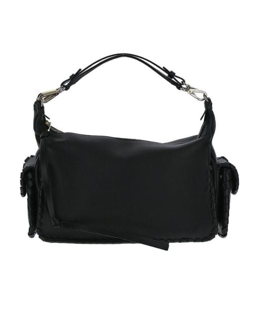 Chloé Black Chloé Nahir Zipped Shoulder Bag