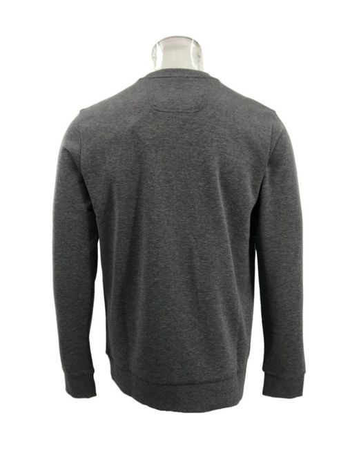 Boss Gray Round-Collar And Long-Sleeved Sweater for men