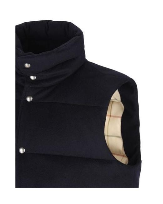 Loro Piana Blue Padded Buttoned Jacket for men