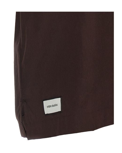 Entire studios Brown Short-Sleeve Pajama Shirt