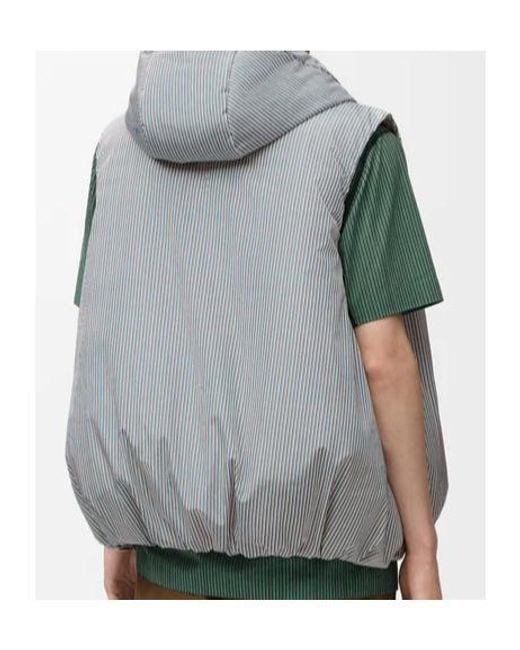 Loewe Gray Puffer Vest for men