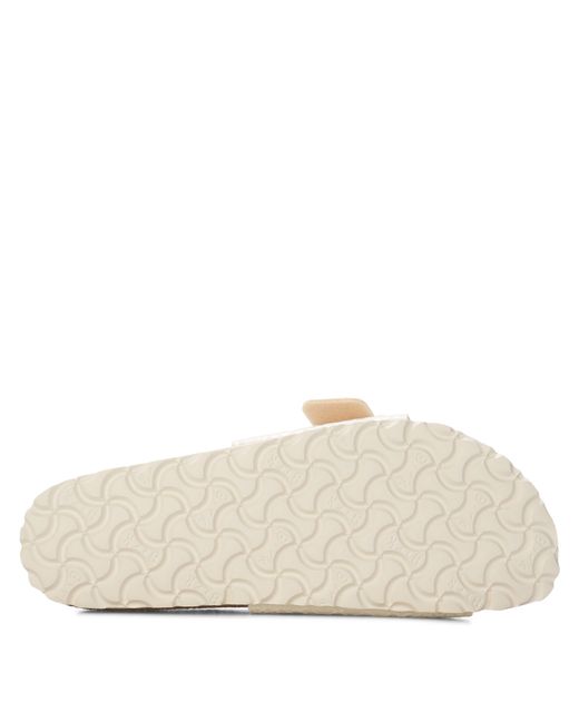 Birkenstock White Single-Band Slide Sandal