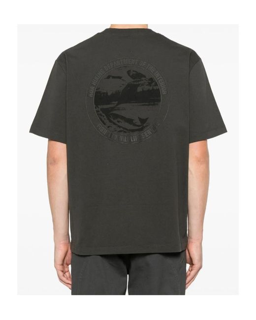 Roa Green Service Graphic Printed Crewneck T-Shirt for men