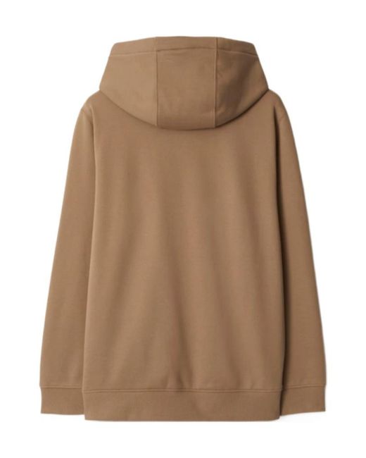 Burberry Brown Hooded Long-Sleeved Sweater for men