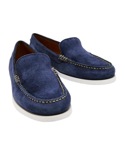 Polo Ralph Lauren Blue Suede Loafers for men