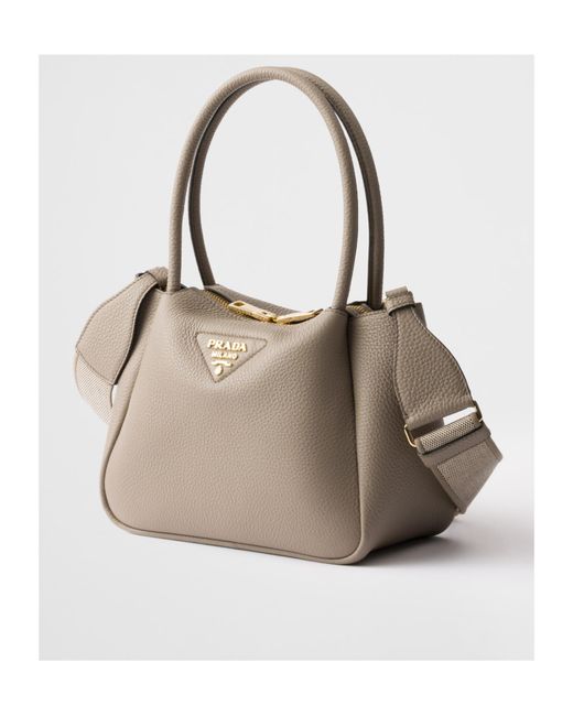 Prada Natural Small Leather Bag