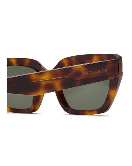 Saint Laurent Metallic Cat Eye Sunglasses
