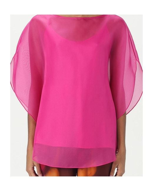Gianluca Capannolo Pink Iris Blouse