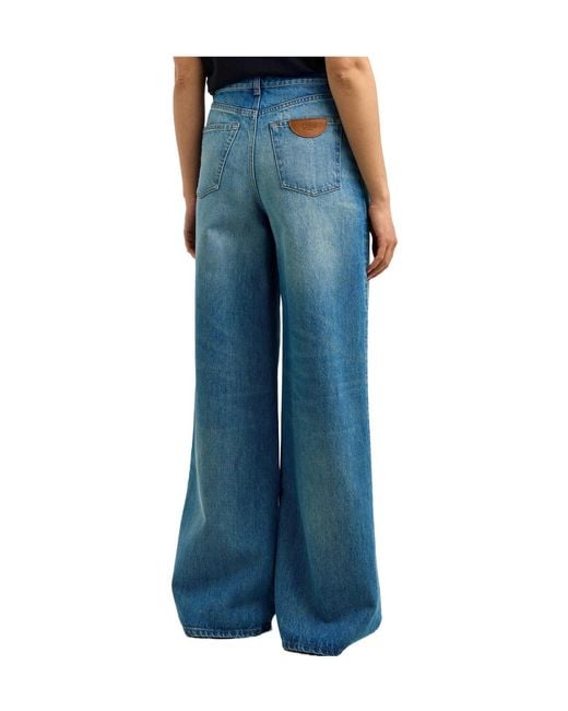 Chloé Blue Flared Denim Jeans