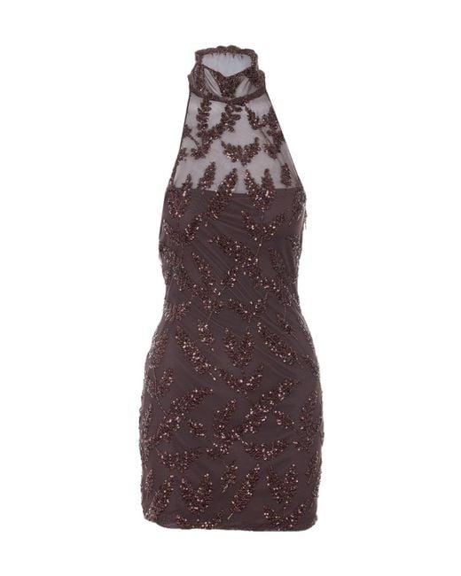 Aniye By Purple Uma Sequined Halterneck Dress
