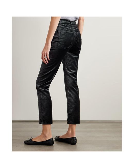 FRAME Black Le Sleek Flared Casual Pants