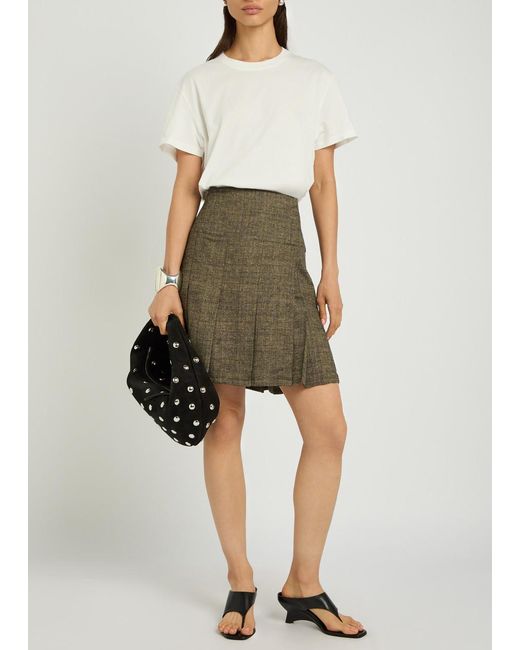 Our Legacy Green Pleated Midi Skirt