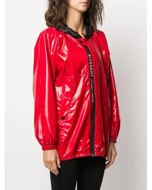 Givenchy Red Hooded Jacket