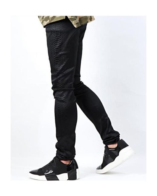 Balmain Black Stretch Pants for men