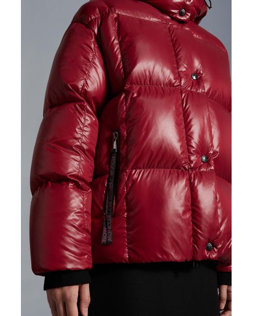 Moncler Red Parana Short Down Jacket