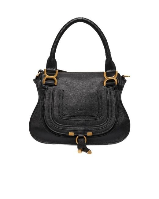 Chloé Black Detachable Shoulder Strap Zipper Opening And Closing Shoulder Bag