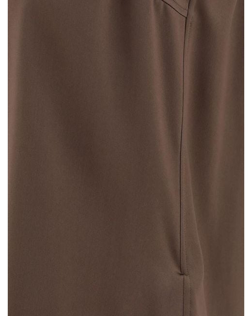 Brunello Cucinelli Brown Curved-Hemline Tank Top