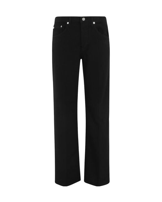 Dondup Black Straight-Leg Jeans