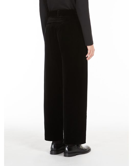 Max Mara Black 'S Wide Leg Cropped Trousers
