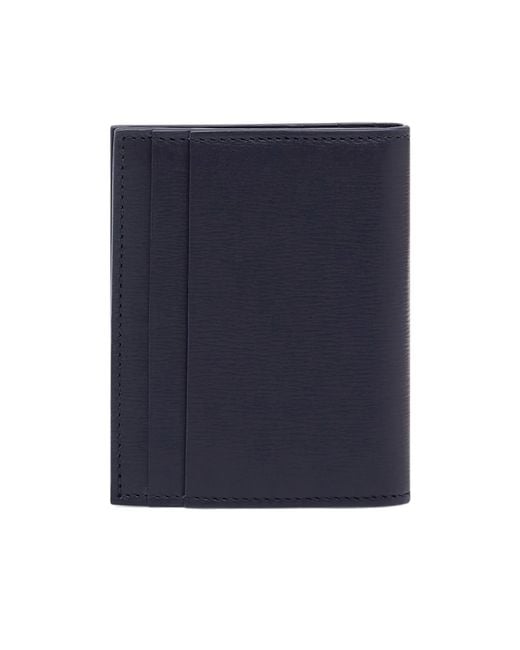 Ferragamo Blue Logo Pattern Card Holder for men