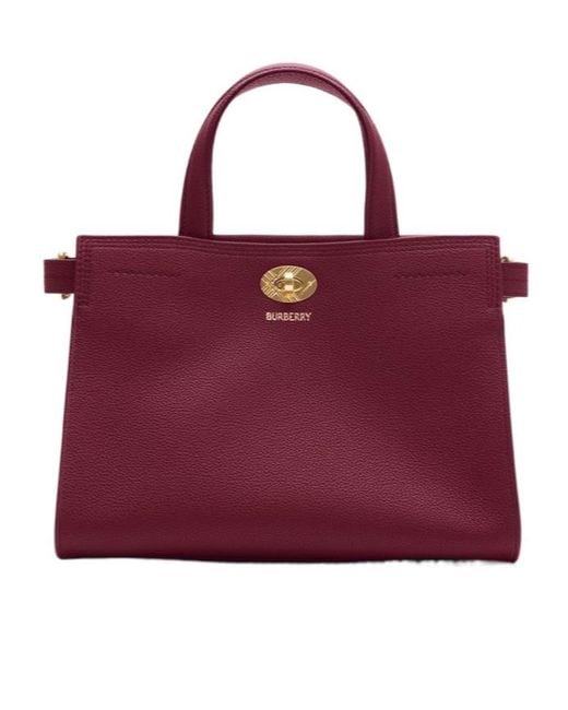 Burberry Red Mini Cotswolds Tote Bag