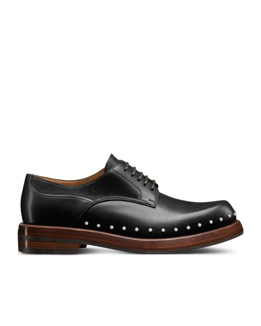 Dior Black Homme Carlo Studded Derby Shoes for men