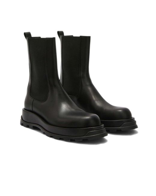 Jil Sander Black Chelsea Boots for men