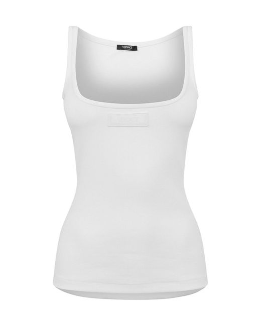 Versace White Sleeveless Vest