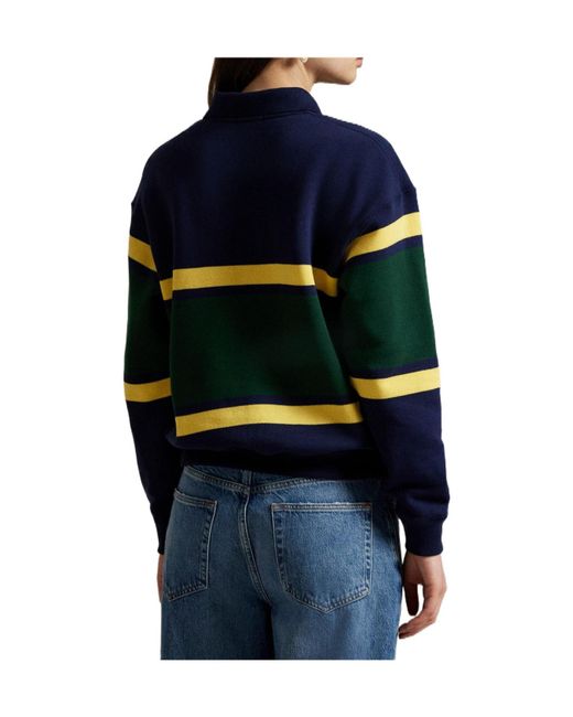 Polo Ralph Lauren Blue Striped Polo Sweatshirt
