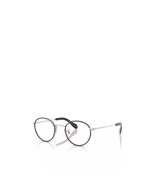 Oliver Peoples Metallic Round-Frame Glasses for men