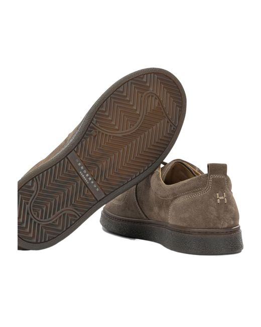Henderson Brown Round-Toe Sneakers for men