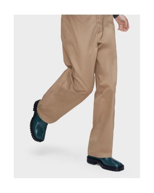 Maison Margiela Green Tabi Loafers for men