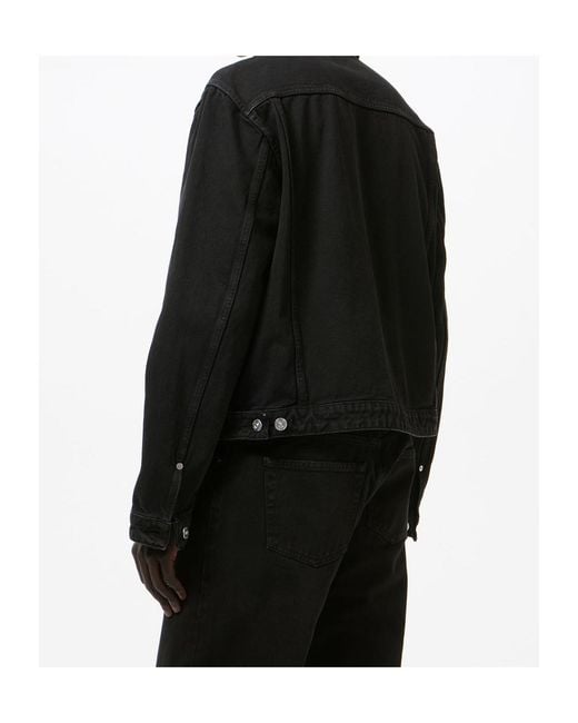 Our Legacy Black Point-Collar Jacket for men