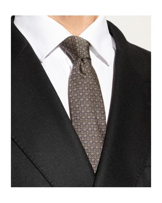 Ferragamo Gray Pointed Tie for men