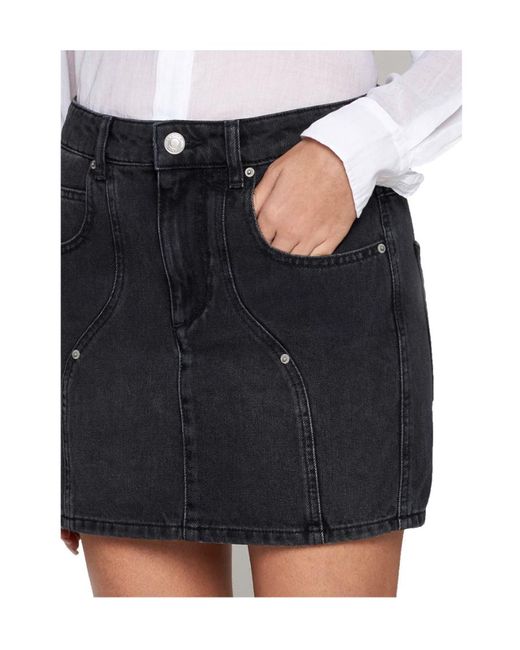 Isabel Marant Black Isabel Marant Étoile Denim Mini Skirt