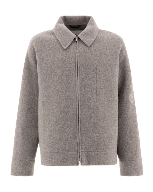 Jil Sander Gray Premium Wool Relaxed Blazer for men
